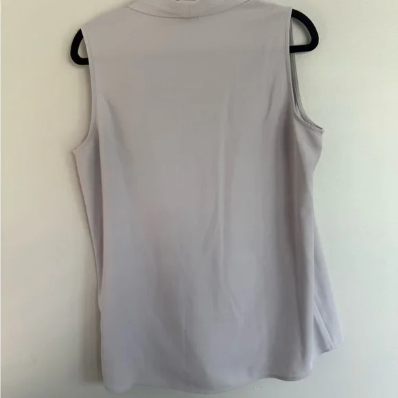 Calvin Klein Light Gray Sleeveless Blouse - Picture 4 of 5